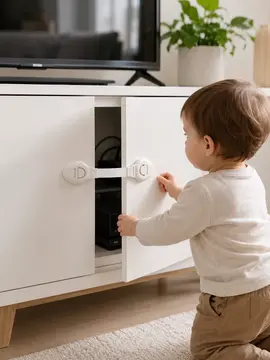 4'lü Esnek Kayışlı Çocuk Güvenlik Kilidi Pratik ve Güvenli Kullanım
