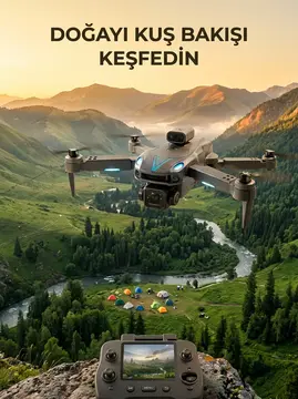Uzaktan Kumandalı Çift Kameralı Hobi ve Fotoğraf Drone'u