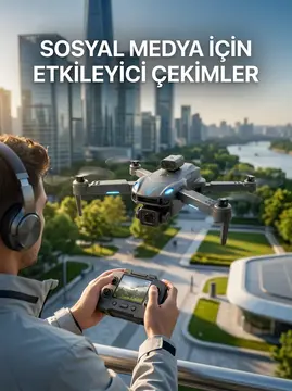Katlanabilir Profesyonel Görünümlü Kamera Drone