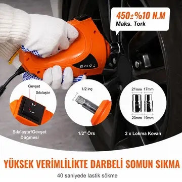 EZERE PowerLift Pro 5 Ton Çok Fonksiyonlu Elektrikli Hidrolik Kriko Lift Kaldırma / Kompresör / Bijon Sökme / LED Işık
