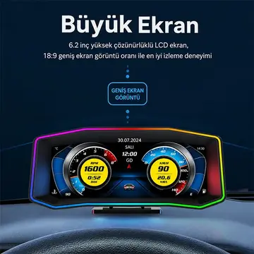 Ally P4 OBD2 + GPS Head Up Display HUD Dijital Hız Göstergesi