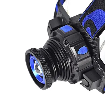Q5 Şarjlı Mercekli Kafa Feneri Black