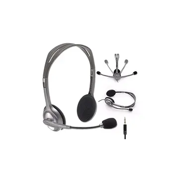LOGITECH H110 981-000271 35mm Jac Çağrı Merkezi Ofis Toplantı Konuşmacı Tipi Microfonlu Kulaklık(1923)