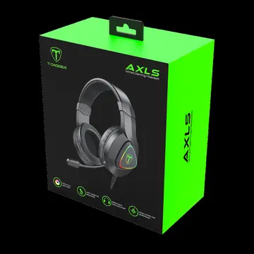T-DAGGER T-RGH306 AXLS 7.1 Surround Sound Renkli Aydınlatma 2.10Mt USB Kablolu Mikrofonlu Gaming Kulaklık(1923)