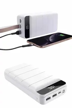 Powerbank 50.000 Mah Dijital Göstergeli Taşınabilir 4 Portlu Hızlı Powerbank Yeni Nesil