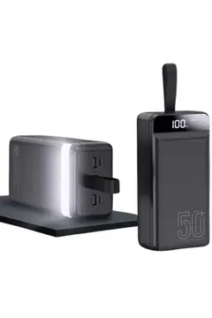 Powerbank 50.000 Mah Dijital Göstergeli Taşınabilir 4 Portlu Hızlı Powerbank Yeni Nesil