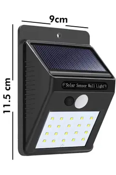 Bahçe Aydınlatması Güneş Enerjili Led Işık Lamba Sensörlü Dekoratif Yeni Nesil