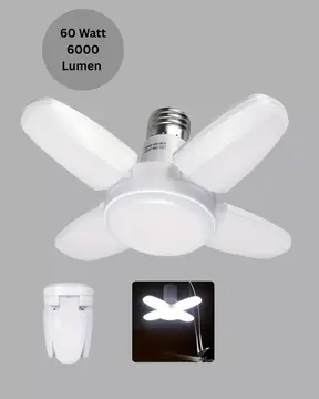 Enerji Tasarruflu LED Ampül 60 Watt 4 Kollu Beyaz Işık Yeni Nesil
