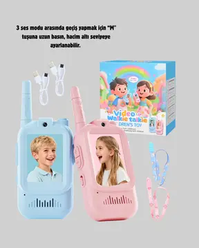 Uzun Menzilli Video Walkie Talkie Eğitici ve Eğlenceli Oyuncak