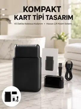 Elektrikli Tıraş Aleti – Hassas Kesim Kolay Temizlik Cilt Dostu Yeni Nesil