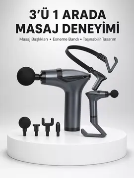 Titreşimli Şarjlı Masaj Aleti 3in1 Fonksiyonel Çok Amaçlı Model Yeni Nesil