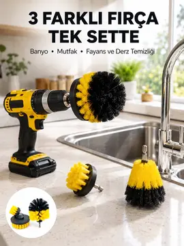 Banyo Mutfak Jant ve Fayans Temizliği İçin Uygun Matkap Başlığı