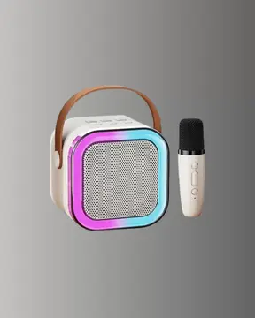 Kablosuz Karaoke Mikrofon Hoparlör Seti Güçlü Ses Çıkışı Yeni Nesil