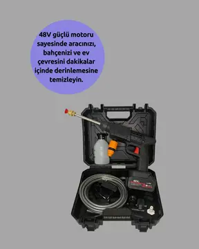 Kablosuz Taşınabilir Basınçlı Yıkama Tabancası Köpük Şişeli