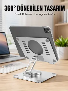 Çift Eksenli Ayarlanabilir Tablet Destek Standı Yeni Nesil