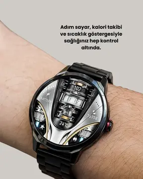 SW80 Akıllı Saat 1.93″ Ultra HD Ekran 700 mAh Batarya 3 Kordon Yeni Nesil