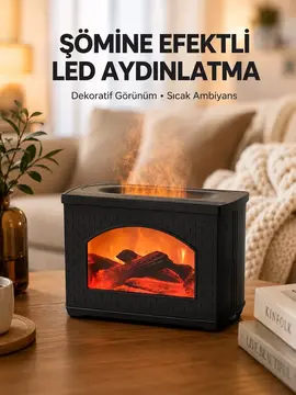 Aromaterapi Destekli Ultrasonik Nemlendirici USB Bağlantılı Sessiz Model