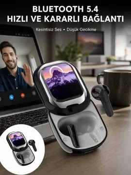 ENC Destekli Bluetooth 5.4 Kulaklık – EQ Ayarlı Akıllı Kutulu