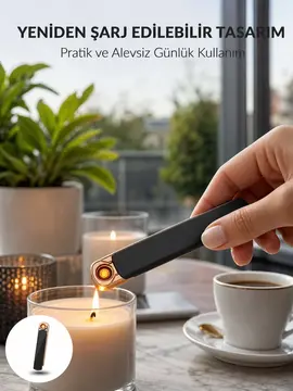 Elektronik Çakmak – Lüks Tasarım Rüzgarda Sönmez Yeni Nesil