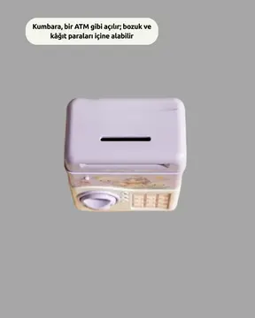 Çocuklar İçin Elektronik Şifreli Para Biriktirme Kumbarası Mor