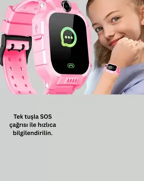 S10 Çocuk Takip Saati Güvenli Alan Uyarısı ve Sesli Mesaj Yeni Nesil