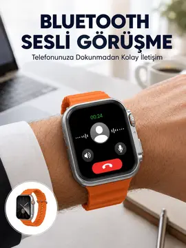 2025 Model Gelişmiş Özellikli Nabız Sensörlü Spor Takibi Yapabilen Titreşimli Saat Yeni Nesil