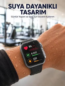 Suya Dayanıklı Akıllı Saat Günlük ve Sportif Kullanıma Uygun Yeni Nesil