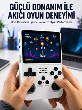 Retro El Konsolu 64 GB – 15.000 Oyun Geniş Platform Desteği 3.5” IPS Ekran Yeni Nesil