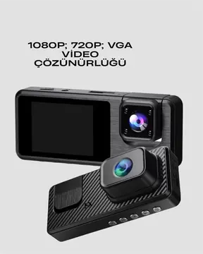 3 Kanallı Araç DVR – Ön + İç + Arka Kamera ile Tam Kapsama Yüksek Güvenlik Yeni Nesil