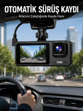 3 Kameralı DVR Araç Kamerası – Tam Güvenlik Tam Kapsama Yeni Nesil