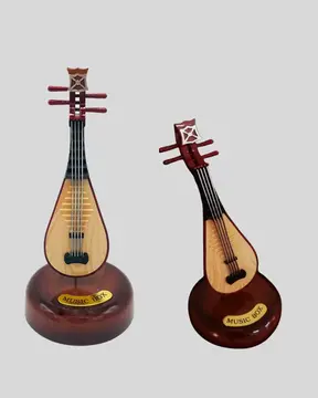 Enstrüman Şeklinde Müzik Kutusu Lüt Tasarım Melodious Music