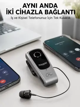 Mikrofonlu ve Ses Kontrollü Kablosuz Kulak İçi Kulaklık