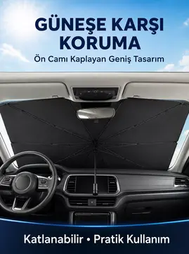 Mini Cooper Fiat 500 Smart Fortwo Hyundai i10 Kia Picanto Uyumlu Oto Şemsiye Yeni Nesil