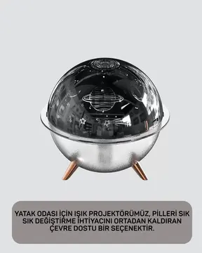 Yıldızlı Gökyüzü Efektli Uzay Temalı Nemlendirici Lamba Yeni Nesil