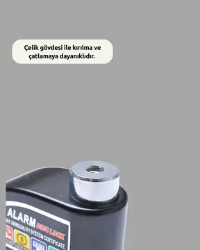 Yüksek Sesli 110dB Çelik Disk Kilidi Su Geçirmez Yeni Nesil