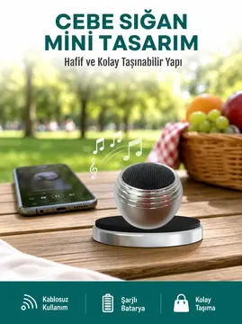 Cep Boy Bluetooth Hoparlör Güçlü Ses Çıkışı TWS Destekli Yeni Nesil