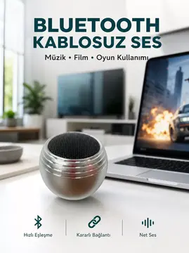 Taşınabilir Bluetooth Hoparlör Yüksek Ses Kaliteli Mini Tasarım Yeni Nesil