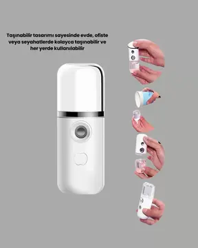 Mini Şarjlı Buhar Nemlendirici – Taşınabilir Enerji Tasarruflu Kablosuz Kullanım Yeni Nesil