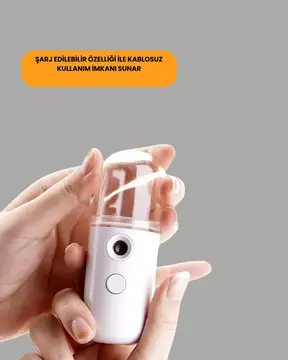 Mini Şarjlı Buhar Nemlendirici – Taşınabilir Enerji Tasarruflu Kablosuz Kullanım Yeni Nesil