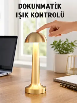 Modern Tasarım Şarjlı Masa Lambası – 1800 mAh Batarya Yeni Nesil