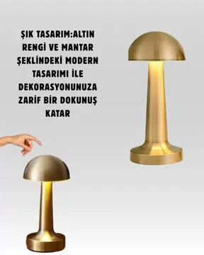Modern Tasarım Şarjlı Masa Lambası – 1800 mAh Batarya Yeni Nesil