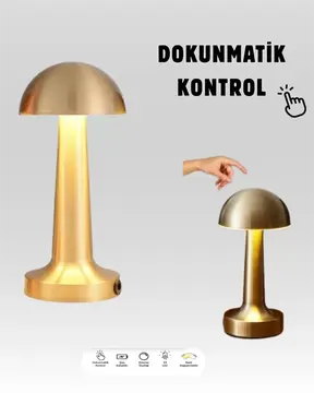 Şarjlı Dimmerli LED Masa Lambası – 4-8 Saat Aydınlatma Yeni Nesil