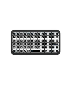 Kompakt Siyah RGB Işıklı Bluetooth Mini Klavye