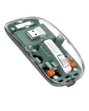 Şeffaf Tasarımlı Bluetooth Kablosuz Mouse Pilli Kullanım Yeni Nesil