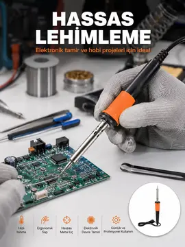 Güvenli Kullanım Sağlayan Isı Yalıtımlı Lehimleme Kalemi