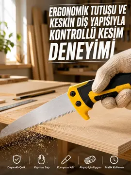 Düz Bıçaklı Budama Testeresi Kılıflı Güvenli Tasarım