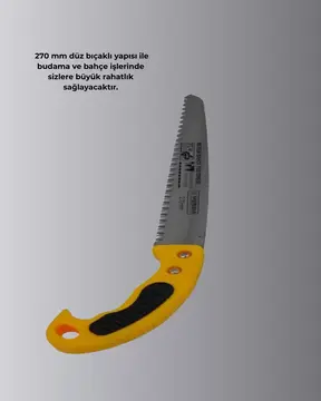 270 mm Düz Bıçaklı Bahçe Budama Testeresi Kılıflı