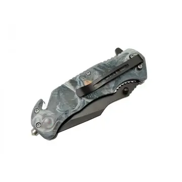 Kurtarma Çakısı 21,5 Cm Yarı Otomatik , Kemerlikli