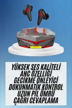 Dokunmatik Kontrol Tws Işıklı Kulakiçi Bluetooth Kulaklık Kablosuz Oyuncu Kulaklığı Yeni Nesil
