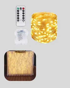 Romantik Ambiyans İçin Uzaktan Kumandalı Günışığı Peri Led Yeni Nesil